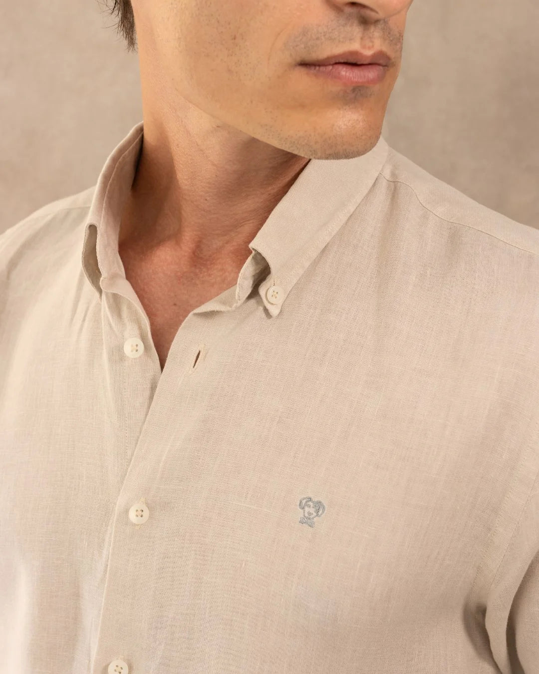 Stain-Resistant Linen Shirt – Verona Sand