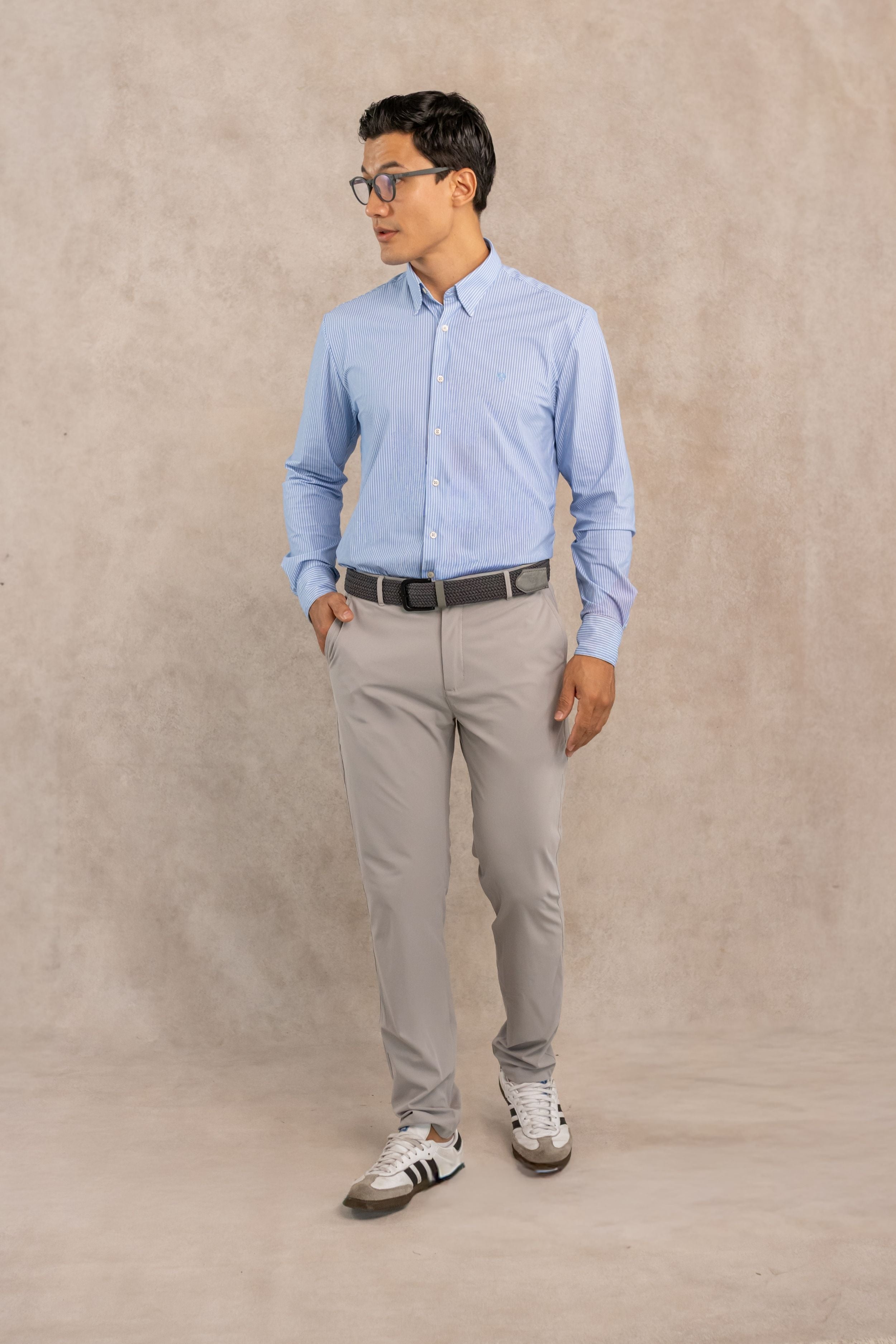 The Effortless Performance Shirt™ in Blue Striped