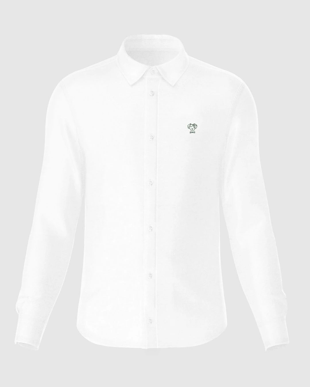 Camisa Performance blanca antiarrugas para hombre marca DANTE tallaje regular fit foto mockup