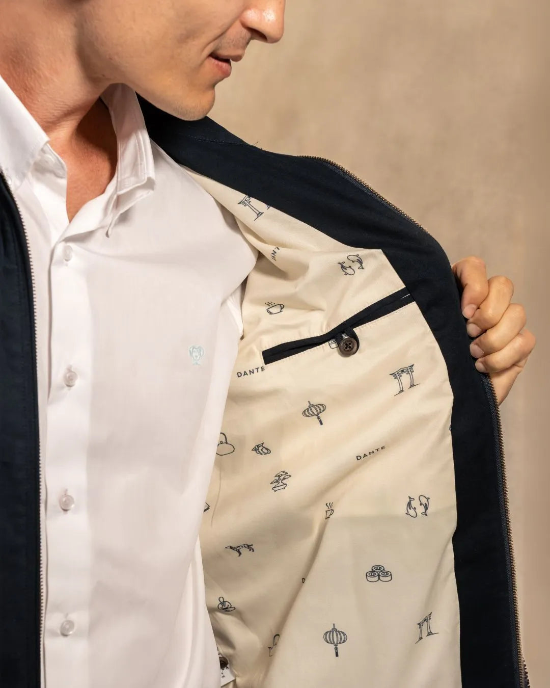 Kyoto Stain-Resistant Jacket – Dark Blue
