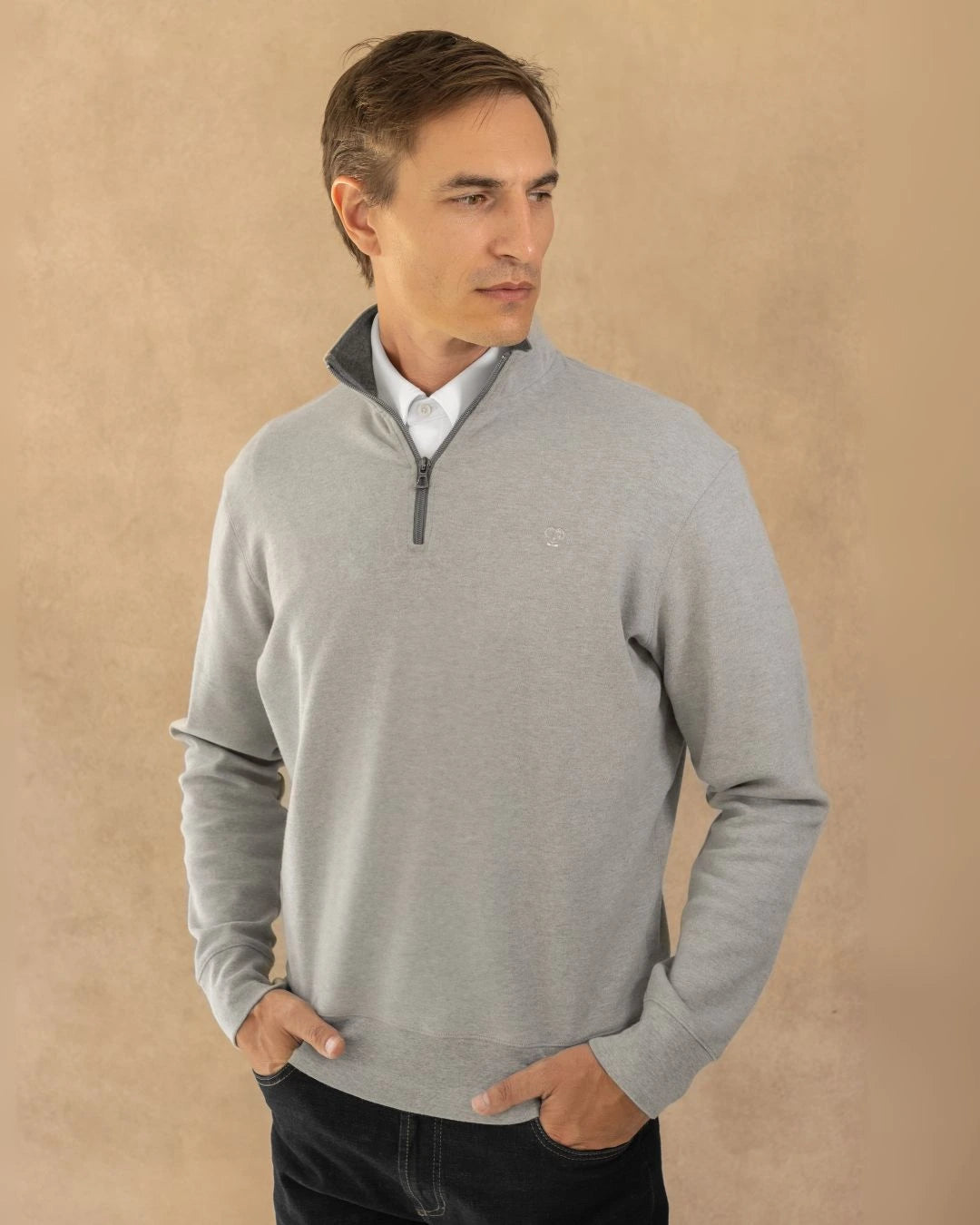 The Impeccable Halfzip™ Gray