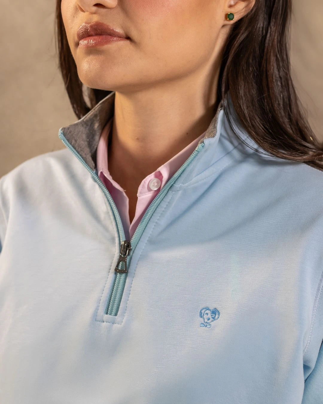 The Impeccable Halfzip™ Paris Sky Blue