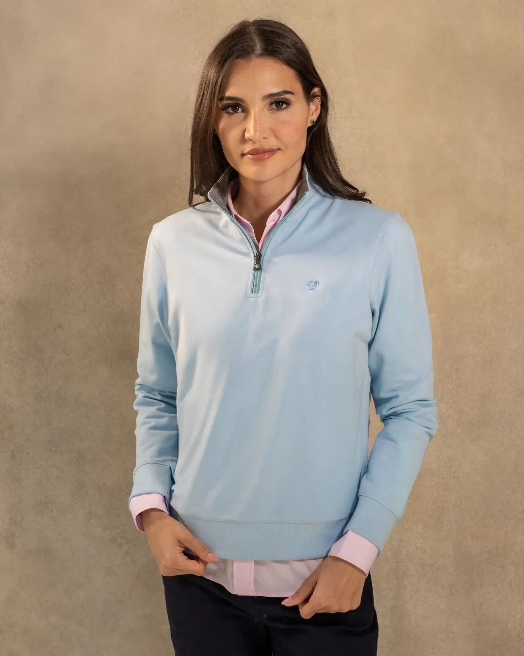 The Impeccable Halfzip™ Paris Sky Blue