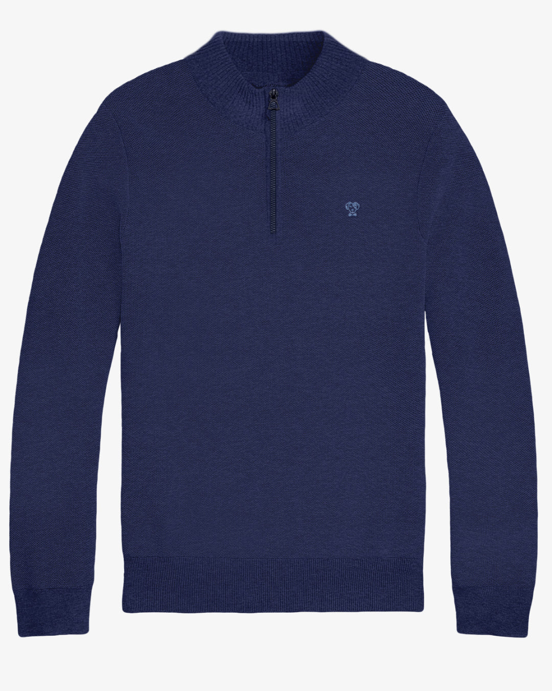 Halfzip Tejido Azul Navy Cuello Redondo para hombre marca DANTE foto Mockup
