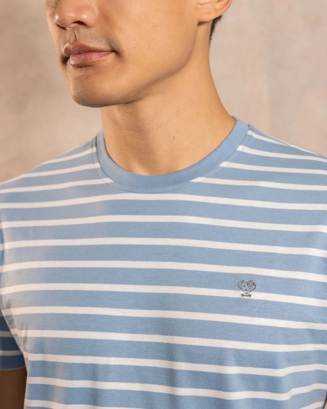 The Impeccable Tee™ – Stone Blue Stripes