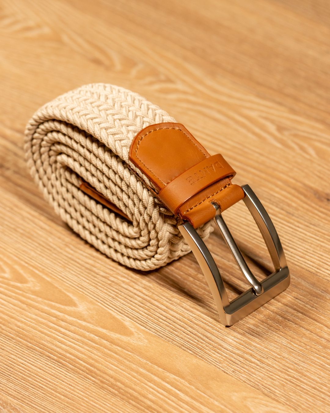 Braided Golf Ivory Belt