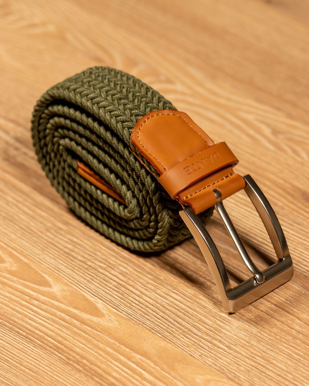 Braided Golf Military Green Belt