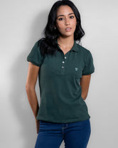 Emerald Green Stain Resistant Woman's Polo