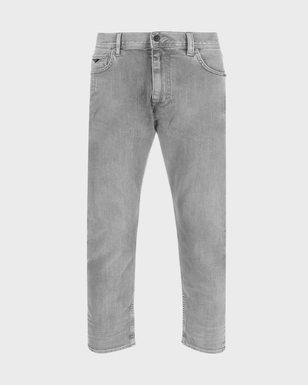 Light Gray Stretch Jeans - Slim Fit