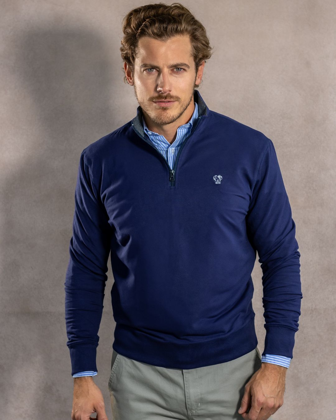 The Impeccable Halfzip™ Navy blue