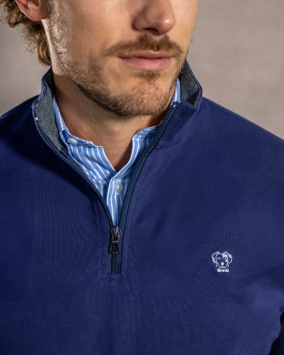 The Impeccable Halfzip™ Navy blue
