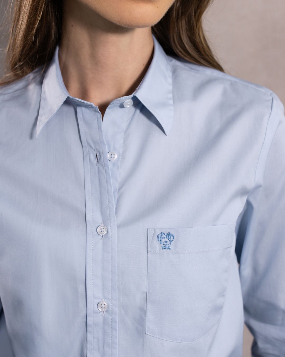 The Impeccable Femme Shirt™ | Light Blue With Pocket