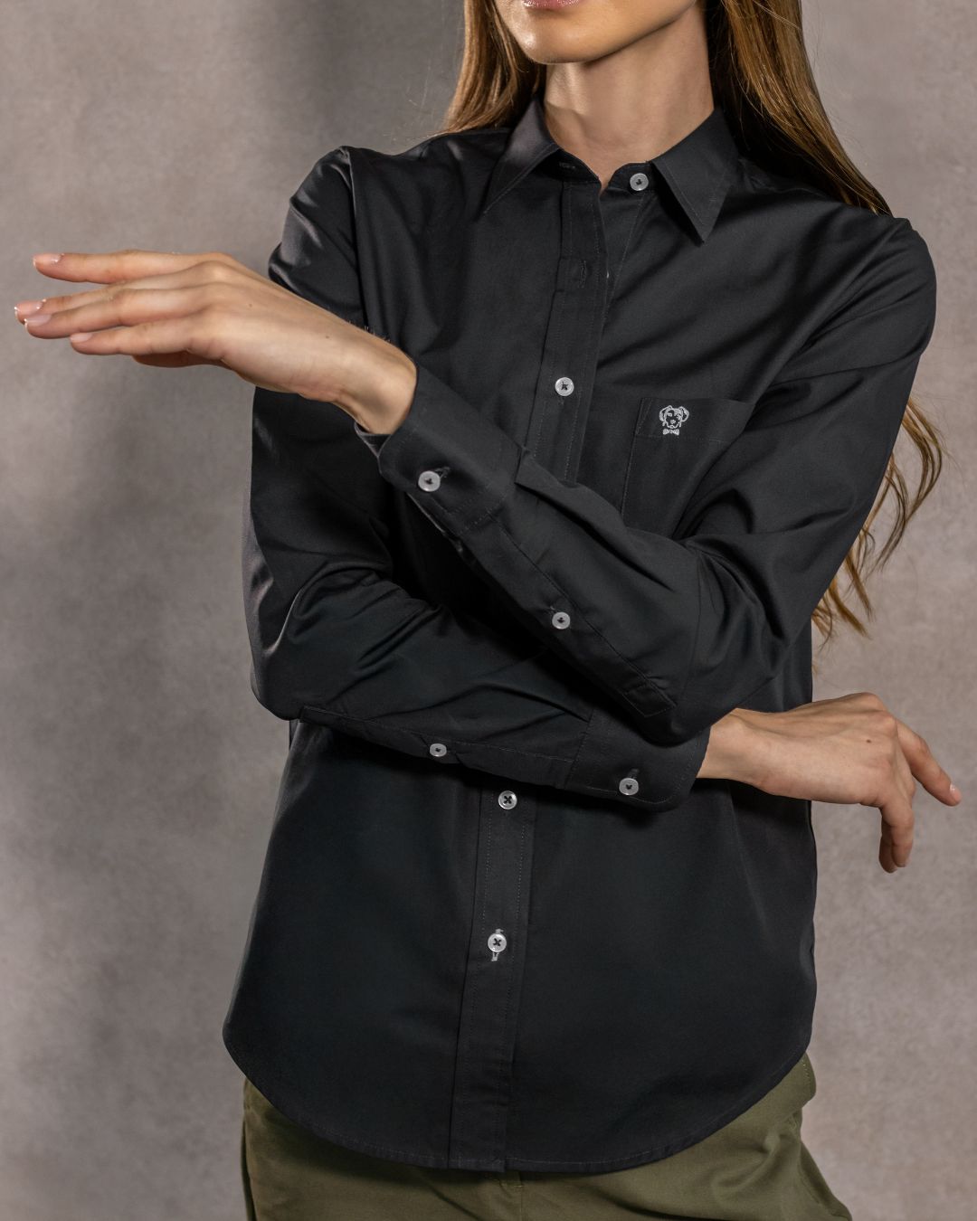 The Impeccable Femme Shirt™ | Black With Pocket