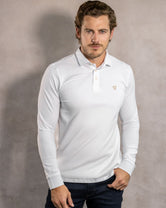 The Impeccable Long Sleeve Polo™ White