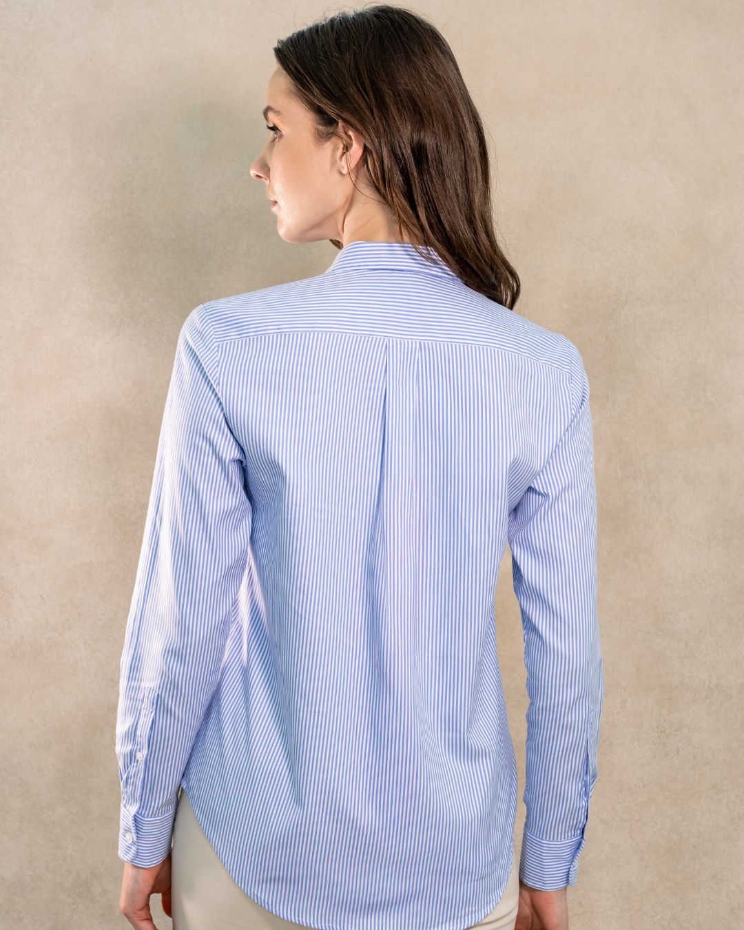 The Impeccable Femme Shirt™ | Oxford in Yale Blue Stripes