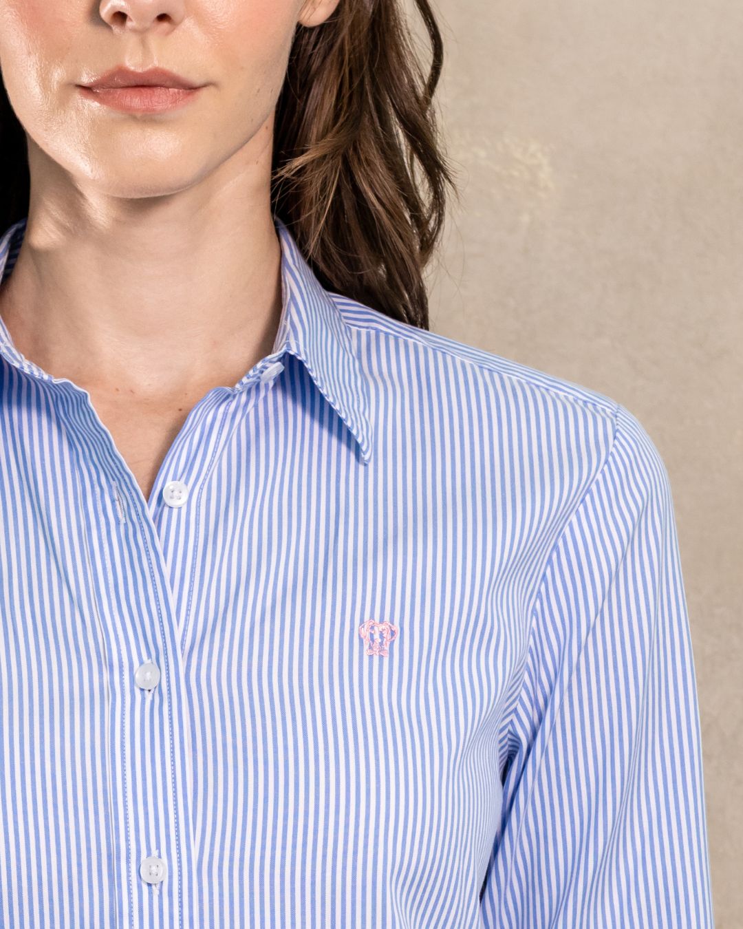 The Impeccable Femme Shirt™ | Oxford in Yale Blue Stripes