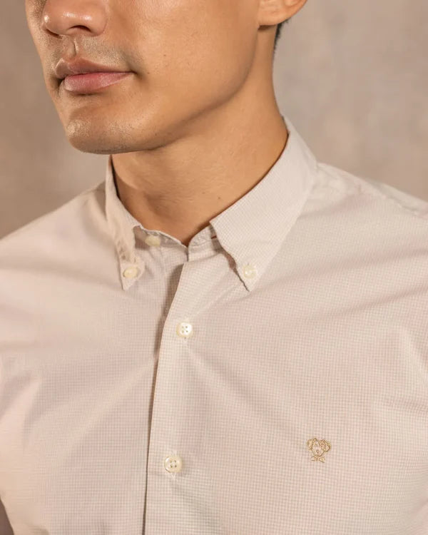 The Impeccable Shirt™ | Poplin in Beige Checkered