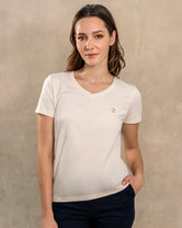 The Impeccable V-collar Tee™ – Women’s / Ivory