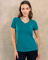 The Impeccable V-collar Tee™ – Women’s / Jade Green