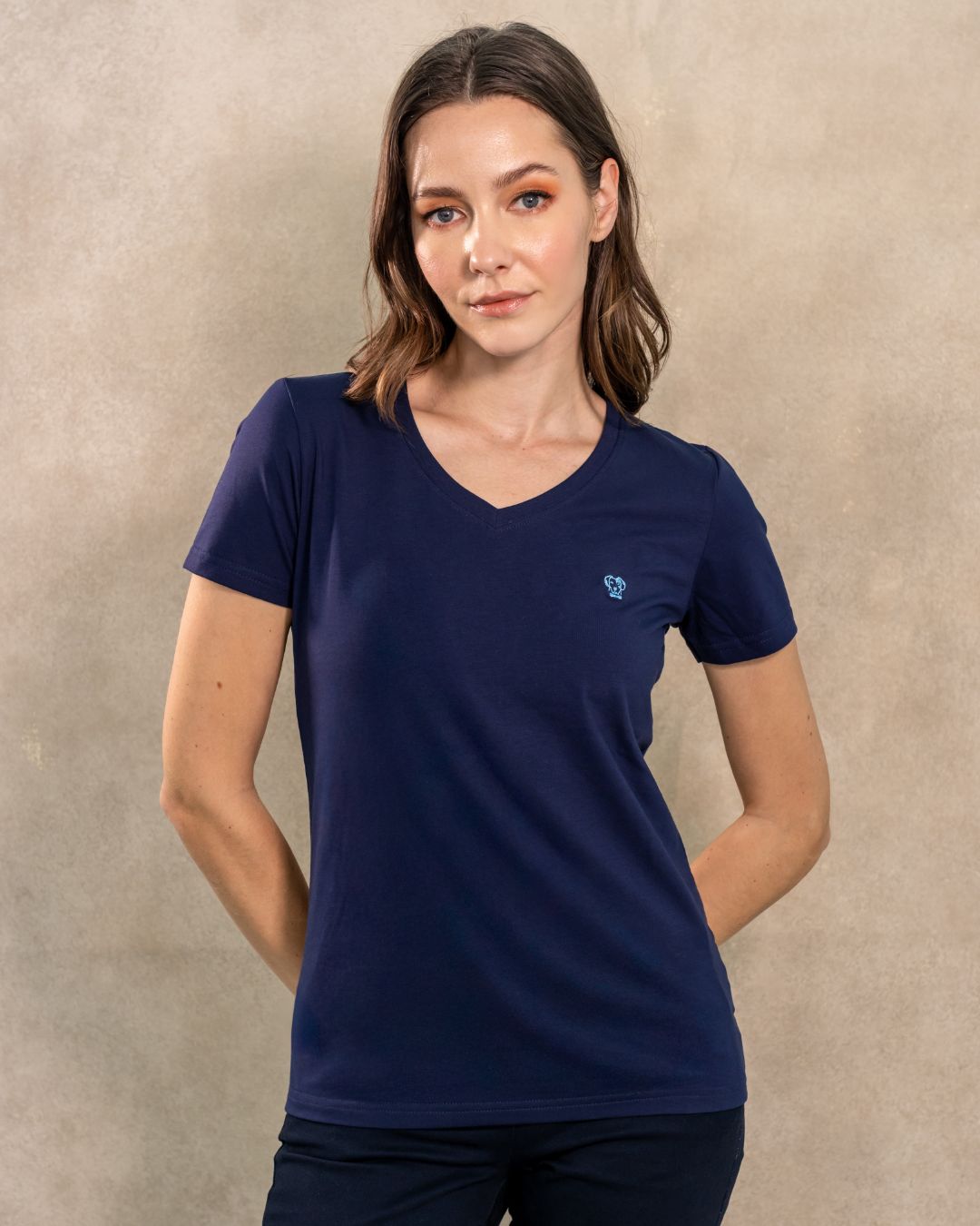 The Impeccable V-collar Tee™ – Women’s / Navy Blue