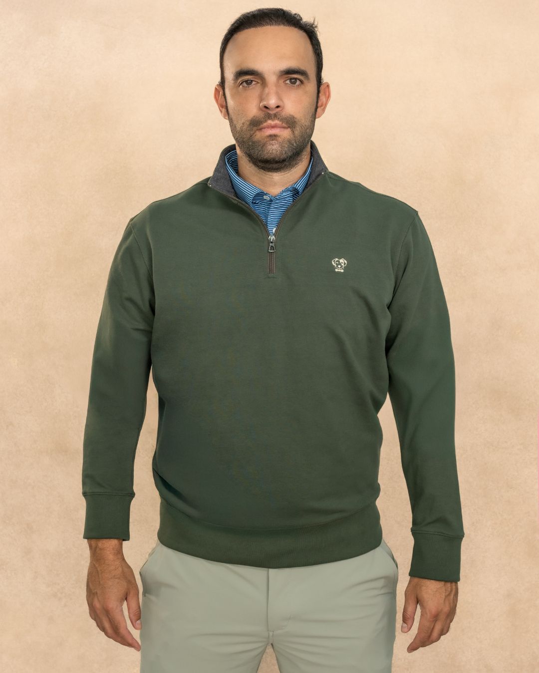 The Impeccable Halfzip™ Military Green