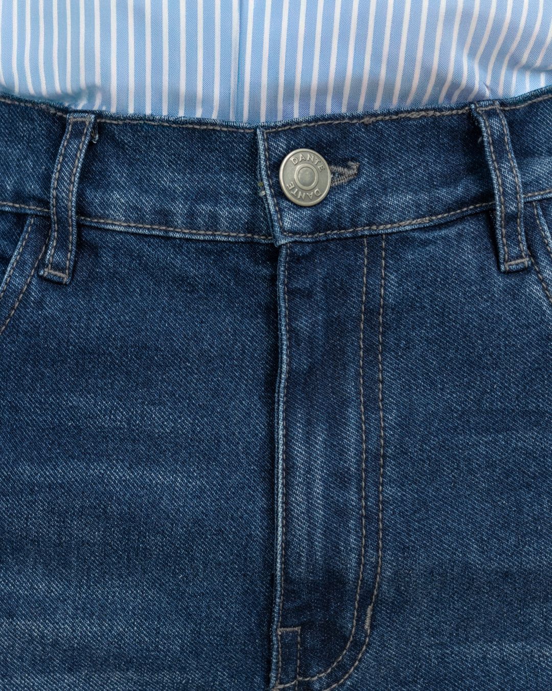 Contemporary Medium Blue Stretch Jean