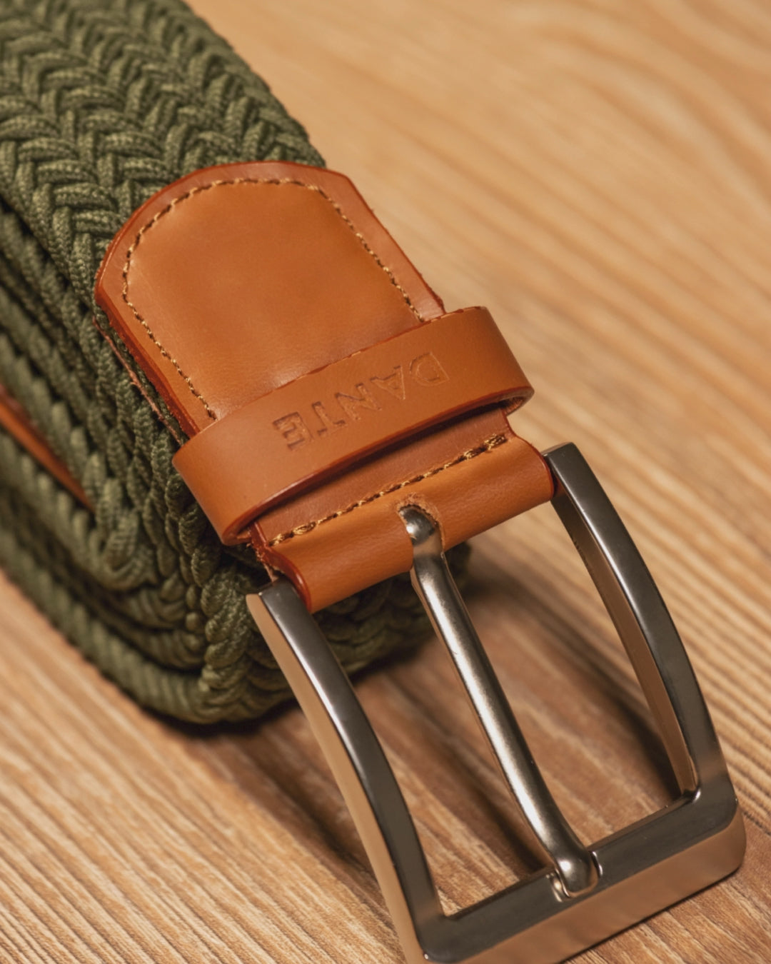 Braided Golf Military Green Belt