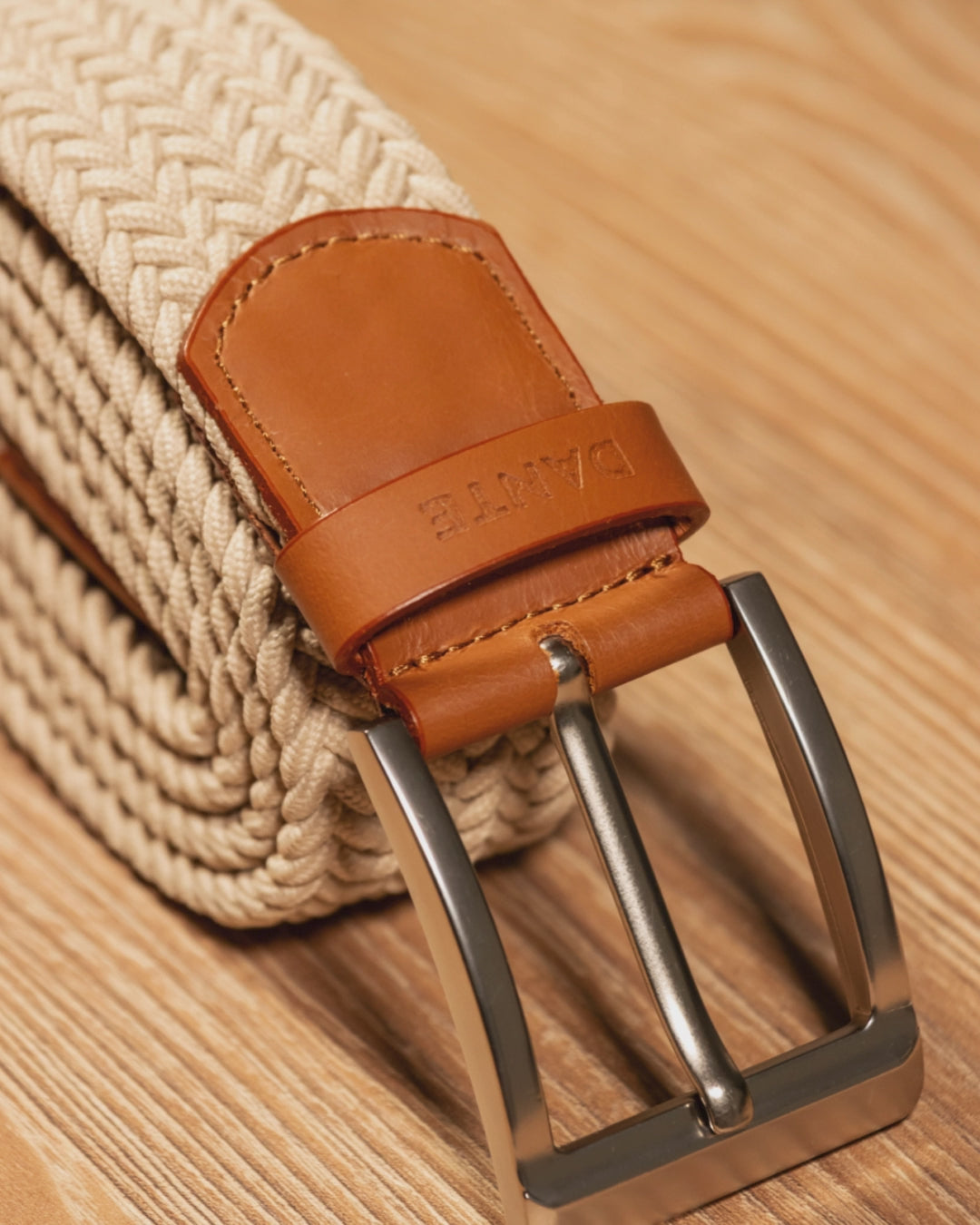 Braided Golf Ivory Belt