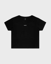 Slim Fit - Black Stain Resistant Crop Top 
