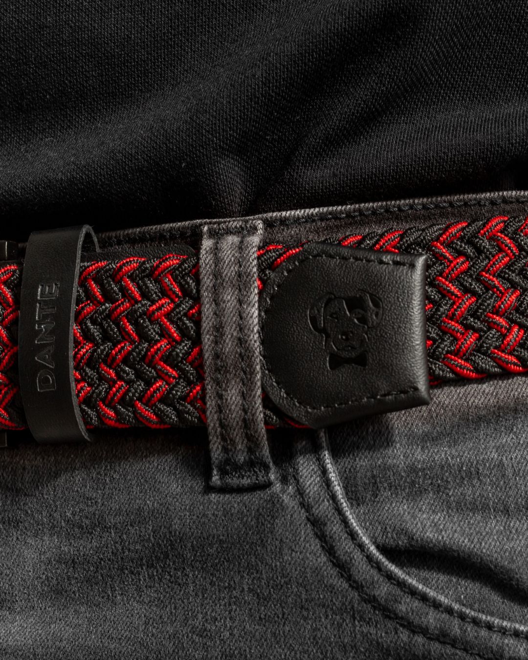 Braided Golf Racing Red Belt